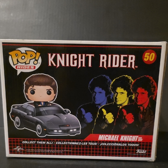 Funko Pop Rides Knight Rider Michael Knight with Black KITT - Picture 5 of 7